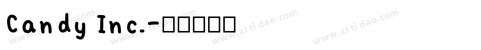 Candy Inc.字体转换